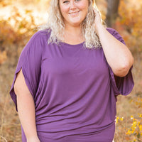 IN STOCK Darcy Dolman - Dark Purple | Women's Flowy Top FINAL SALE