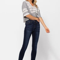 Judy Blue Full Size High Waist Handsand Skinny Jeans