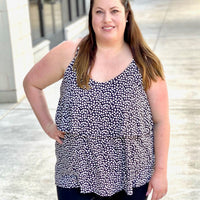 Dance With Wildflowers Tank in Black