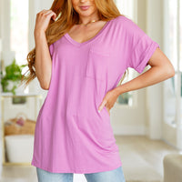 Absolute Favorite V-Neck Top in Orchid