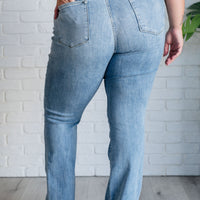 Alana Mid Rise Clean Bootcut Jeans