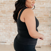 Always Right Square Neck Tank in Black