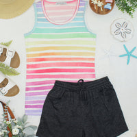 IN STOCK Ava Tank - Rainbow Stripes