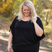 IN STOCK Darcy Dolman Top - Black