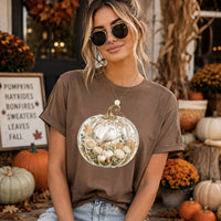 Cozy Pumpkin White Dove Tshirt