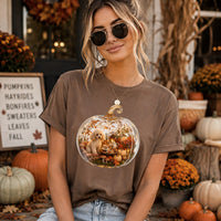 Cozy Pumpkin Golden Doodle Tshirt