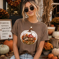 Cozy Pumpkin Hedgehog Tshirt