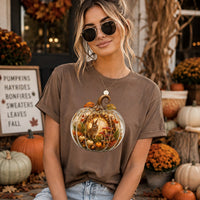 Cozy Pumpkin Bunny Tshirt