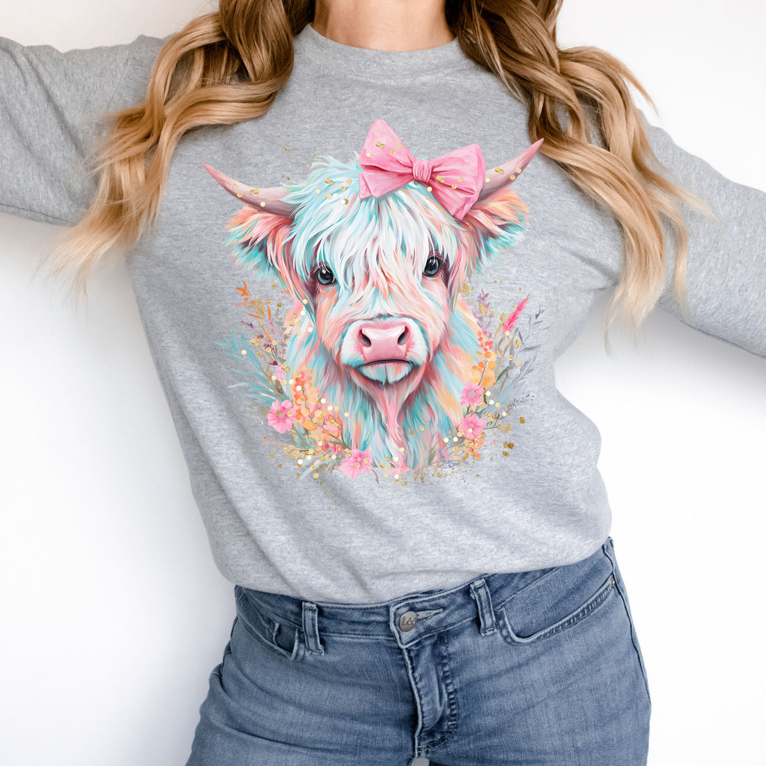 Pastel Cow Sweatshirt