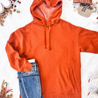 IN STOCK Vintage Wash Hoodie - Rust FINAL SALE