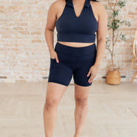 Getting Active Biker Shorts in Navy
