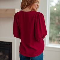 Back in Business V-Neck Blouse