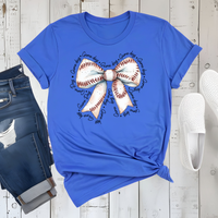 Baseball Bow Graphic Tee