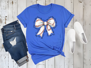 Baseball Bow Graphic Tee