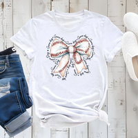 Baseball Bow Graphic Tee