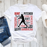 Baseball Player Graphic Tee