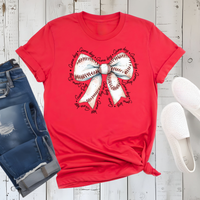 Baseball Bow Graphic Tee