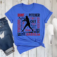 Baseball Player Graphic Tee