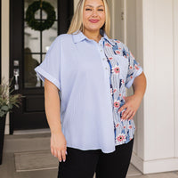 Best Of Both Worlds Button Down Top