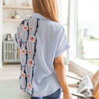 Best Of Both Worlds Button Down Top