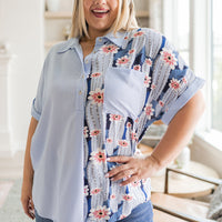 Best Of Both Worlds Button Down Top