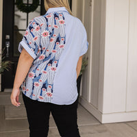 Best Of Both Worlds Button Down Top