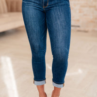 Bette Mid Rise Vintage Cuffed Skinny Capri