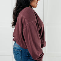 Beyond the Basics Pullover in Eggplant