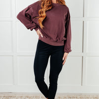 Beyond the Basics Pullover in Eggplant