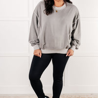 Beyond the Basics Pullover in Sleet