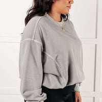 Beyond the Basics Pullover in Sleet