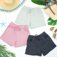 IN STOCK Candice Crinkle Shorts - Charcoal