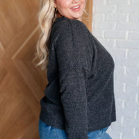 Casual Tuesday Ribbed Knit Sweater in Black