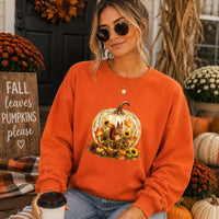 Cozy Pumpkin Fall Squirrel Sweatshirt