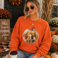 Cozy Pumpkin Cat Sweatshirt