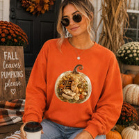 Cozy Pumpkin Orange Kitty Sweatshirt