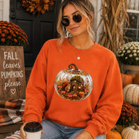 Cozy Pumpkin Red Squirrel Sweatshirt
