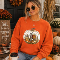 Cozy Pumpkin Donkey Sweatshirt