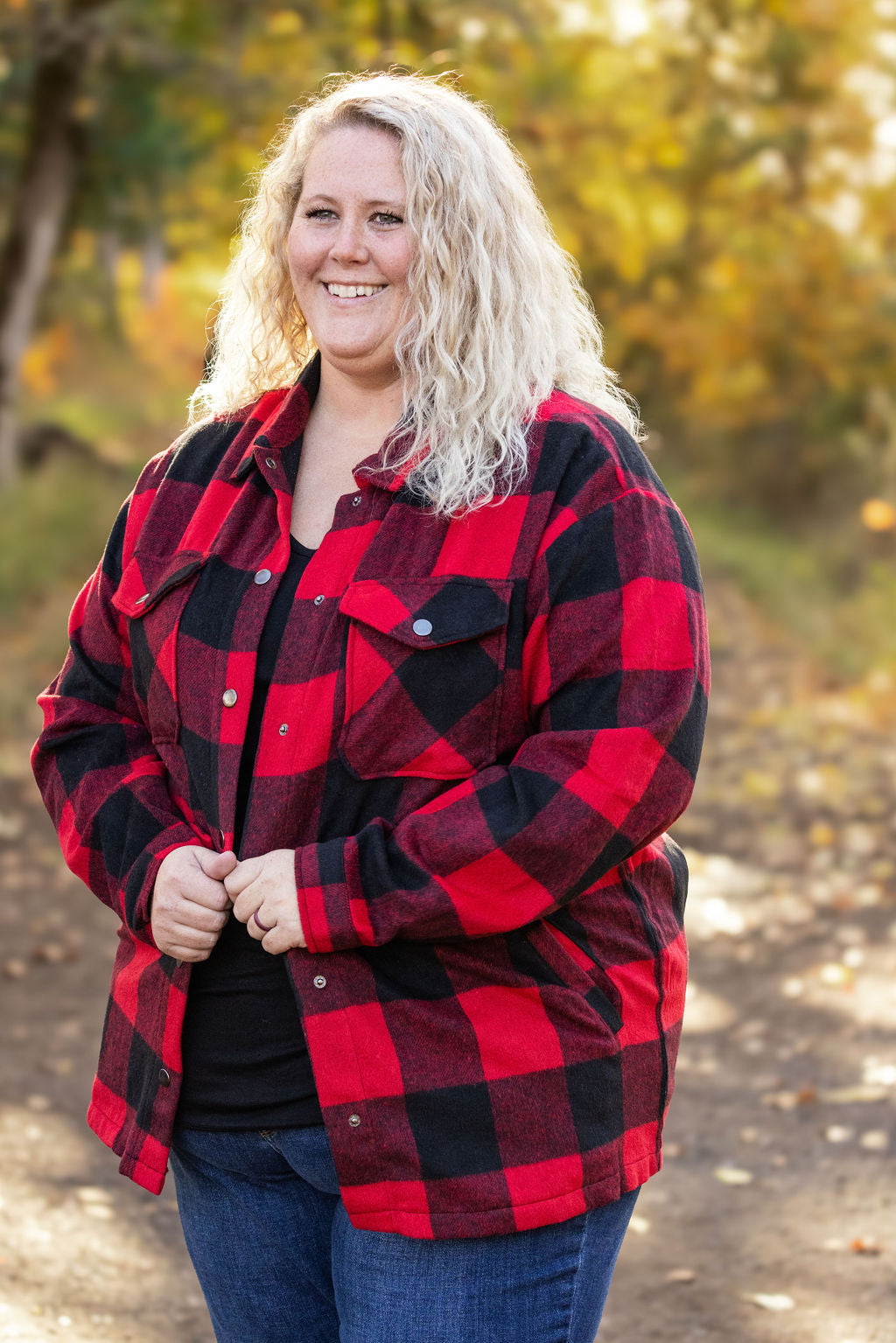 IN STOCK Norah Plaid Shacket - Buffalo Plaid