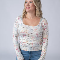 IN STOCK Alyssa Long Sleeve Top - Wildflower Gardens