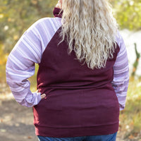 IN STOCK Classic Zoey ZipCowl Sweatshirt - Berry Serape