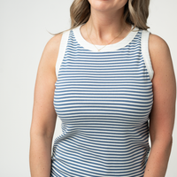 IN STOCK Classic Tank - Blue and White