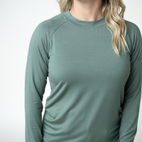 IN STOCK Blair Long Sleeve Top - Dusty Jade
