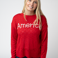IN STOCK America Red Top