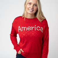 IN STOCK America Red Top