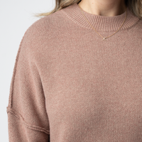 IN STOCK Aurora Cozy Sweater - Rose Gold