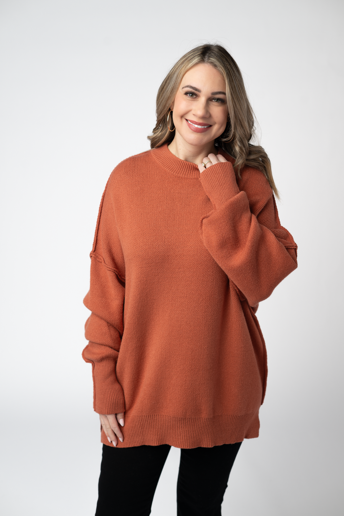IN STOCK Aurora Cozy Sweater - Pumpkin Spice