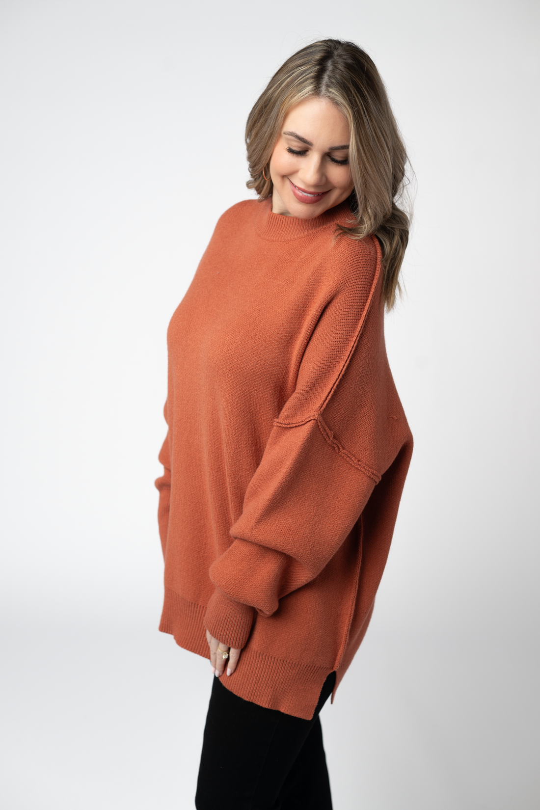 IN STOCK Aurora Cozy Sweater - Pumpkin Spice