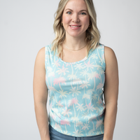 IN STOCK Ava Tank - Aqua Palm