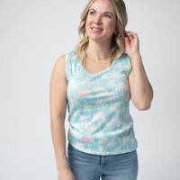 IN STOCK Ava Tank - Aqua Palm
